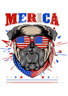 Pugs Rockeros y Patriotas